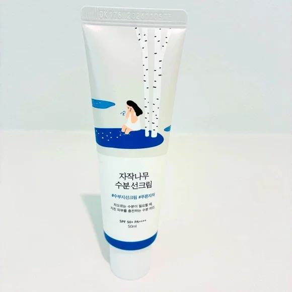 Korean Beauty Set Aqua Squalane Cream+Round Lab SPF+Aestura Cleanser - Picture 5 of 10